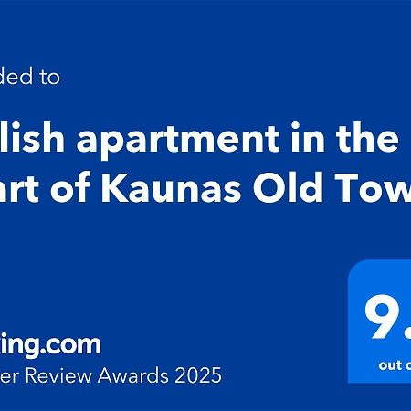 Stylish Apartment In The Heart Of Kaunas Old Town Zewnętrze zdjęcie